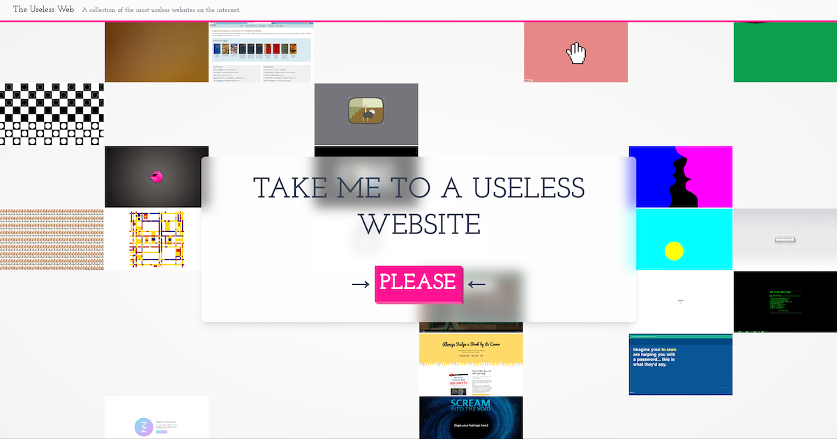 Média Le Web inutile - Un guide organisé des sites amusants et inutiles 1