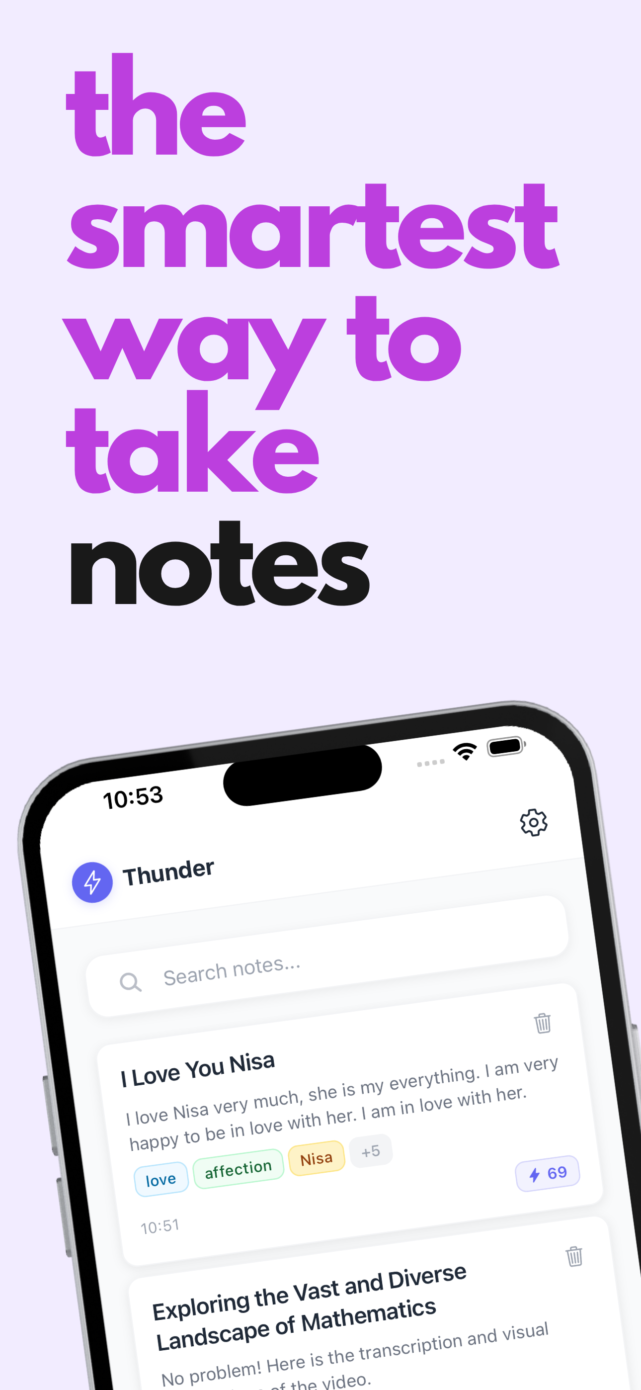 ThunderNotes - AI Note Taker gallery image