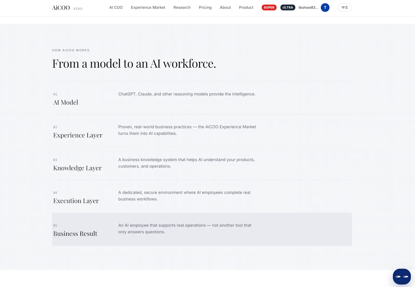 AiCOO screenshot 1