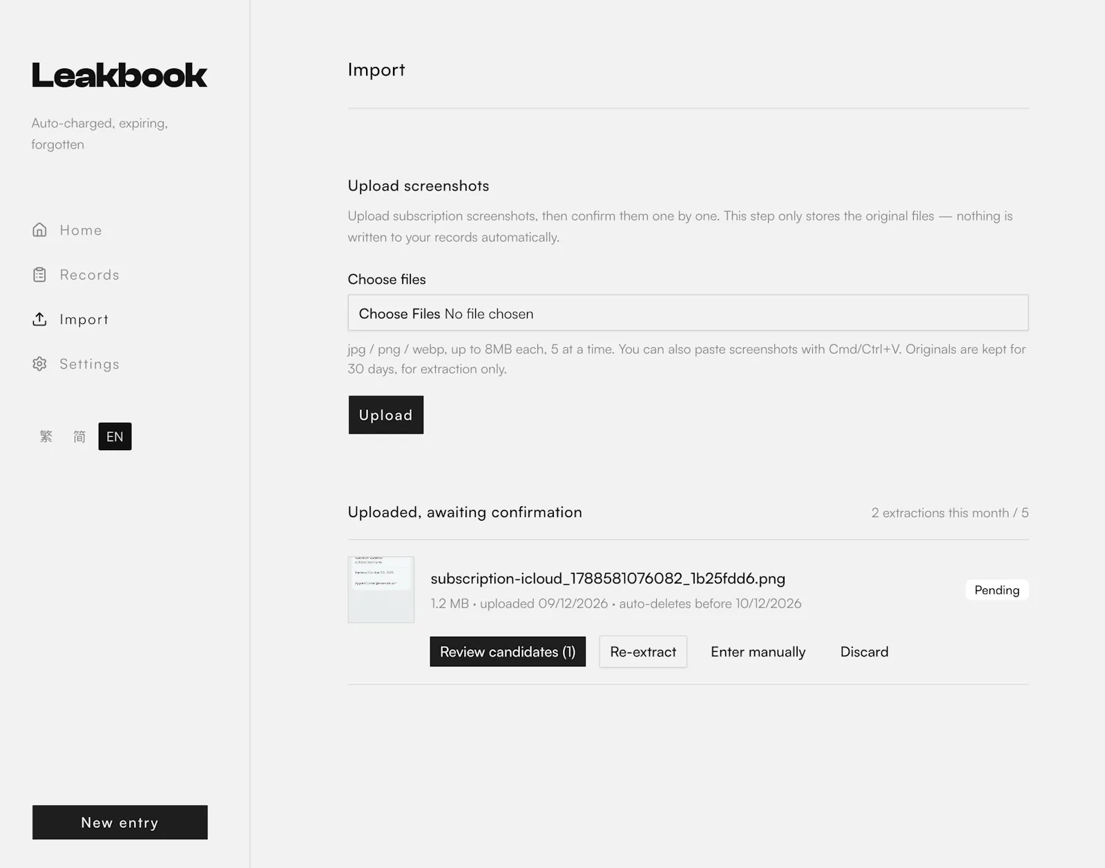 Leakbook screenshot 4