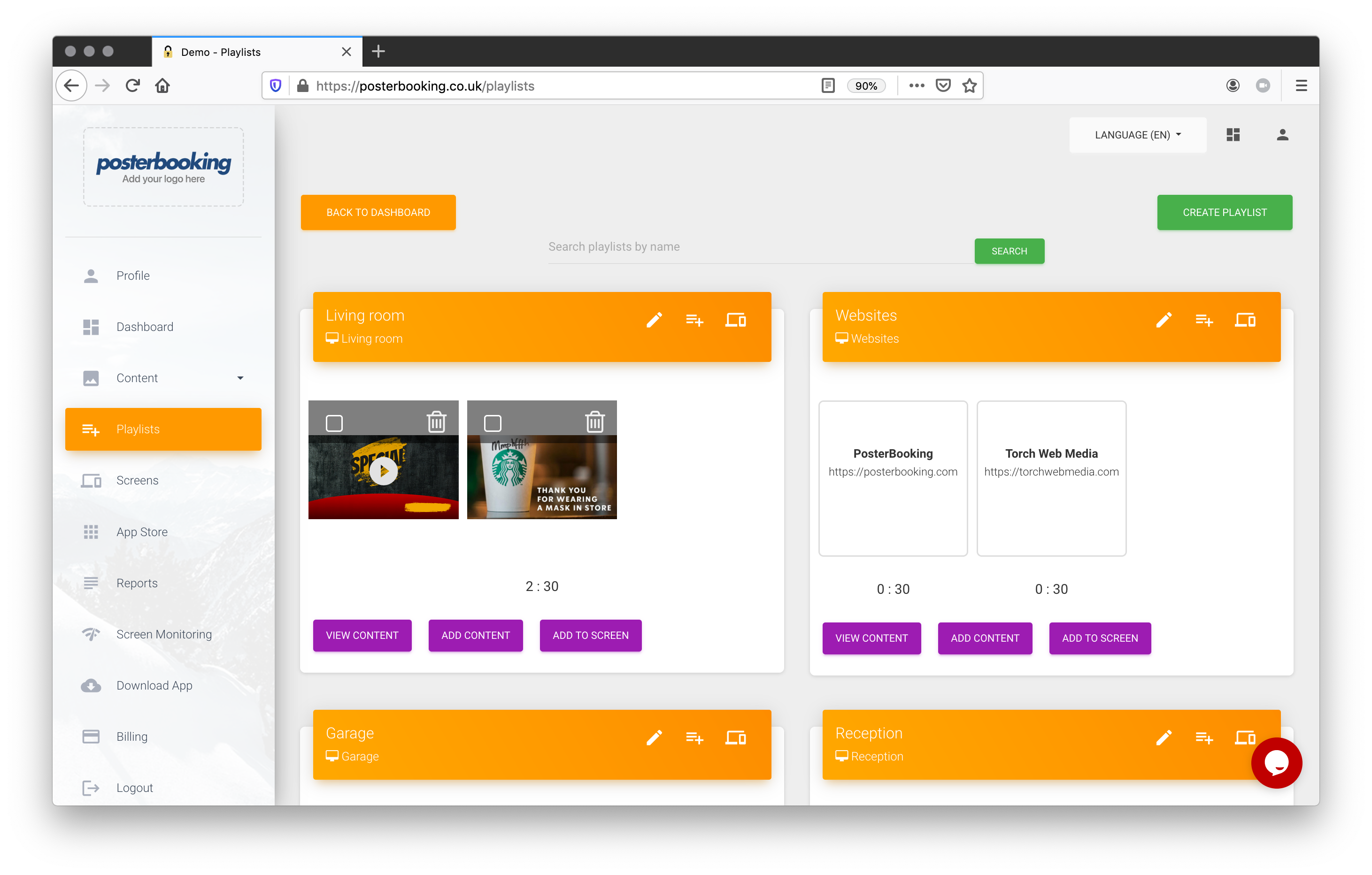 Dijital tabela yazılımı: posterbooking media 11