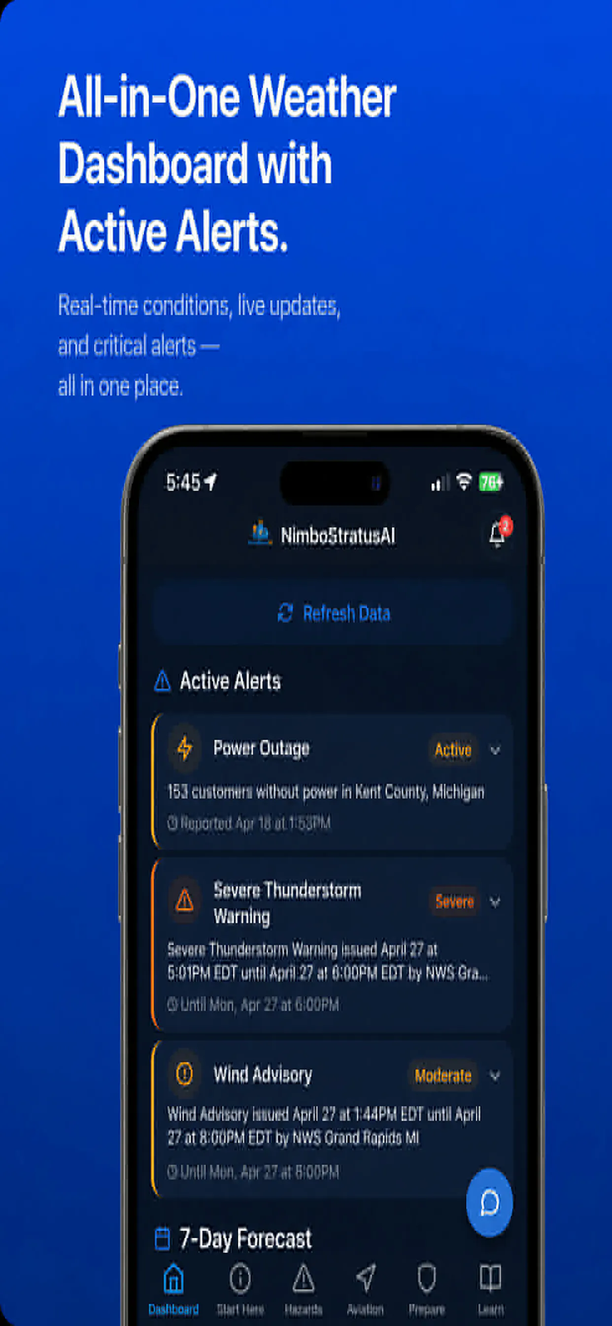 NimboStratusAI Weather Hazard App gallery image