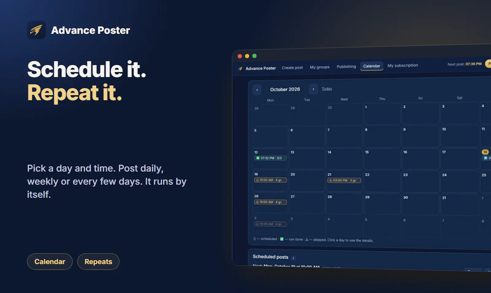 Advance Poster screenshot 5