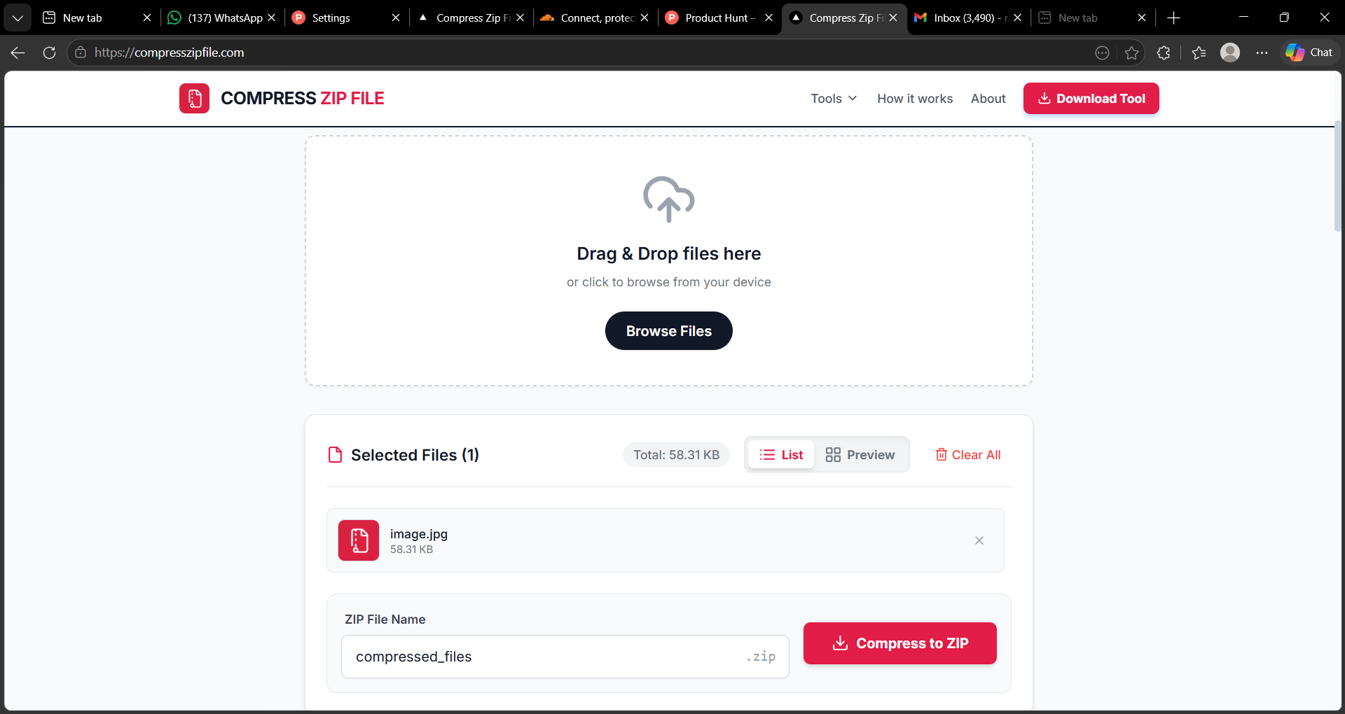 Compress Zip File gallery image