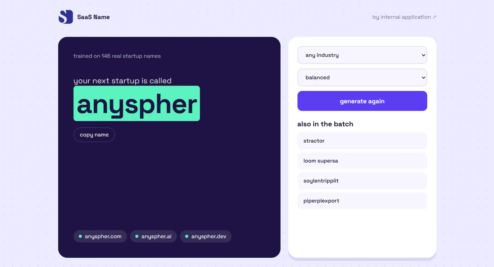 SaaS Name gallery image