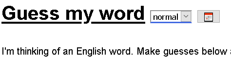Guess My Word