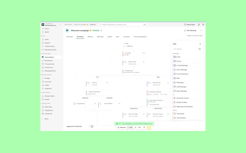 Customer.io Summer Release screenshot 4