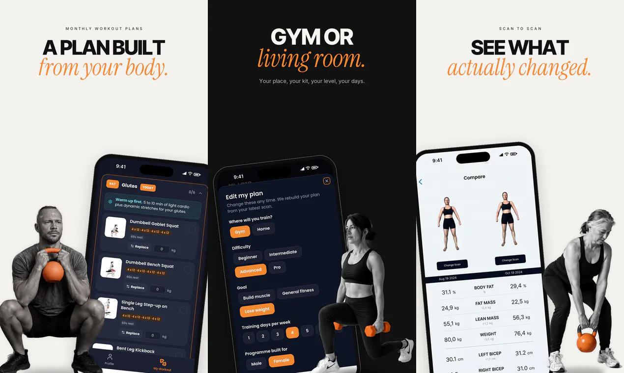 Fitycal: 3D Body Scan & Workout Plans gallery image