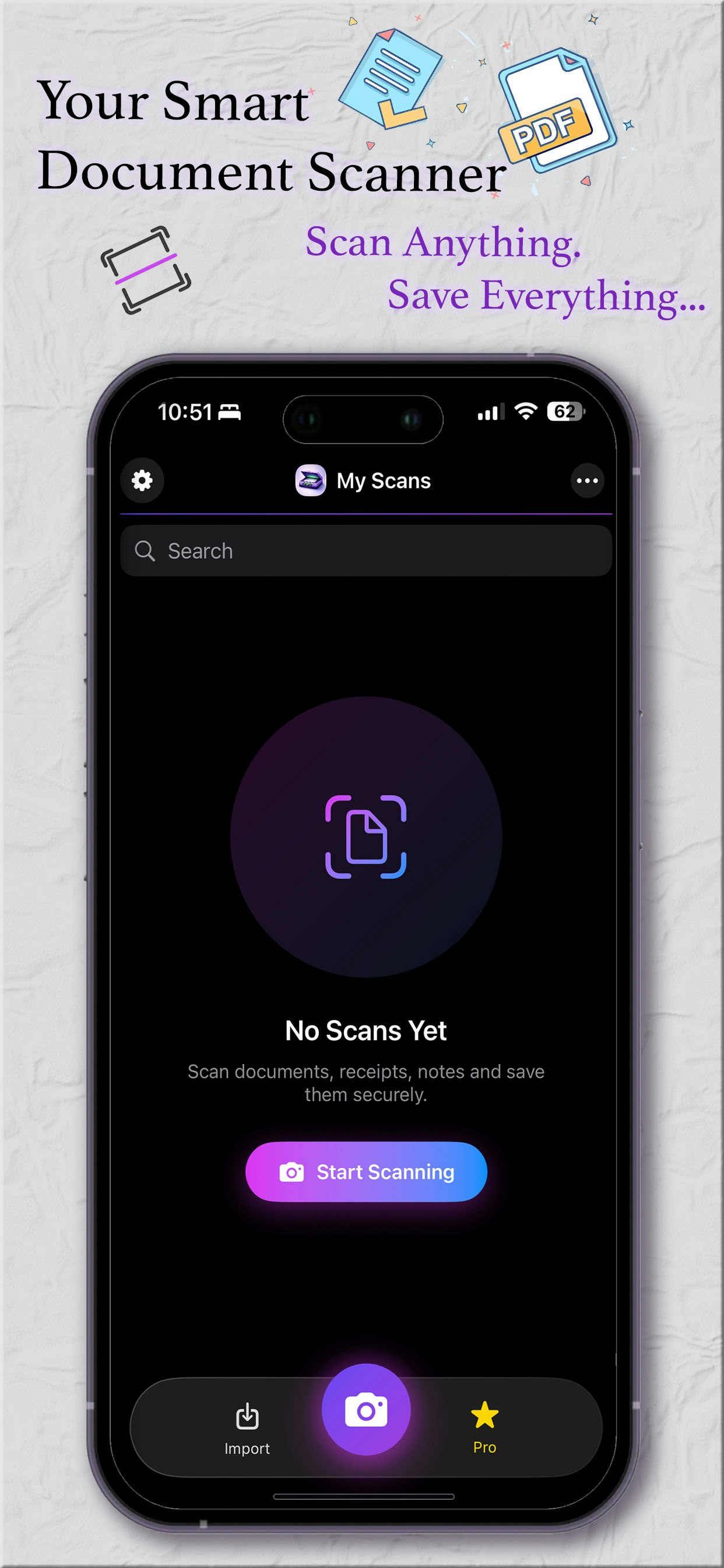 PDF Scanner by CScanner - Main product screenshot demonstrating key features and user interface