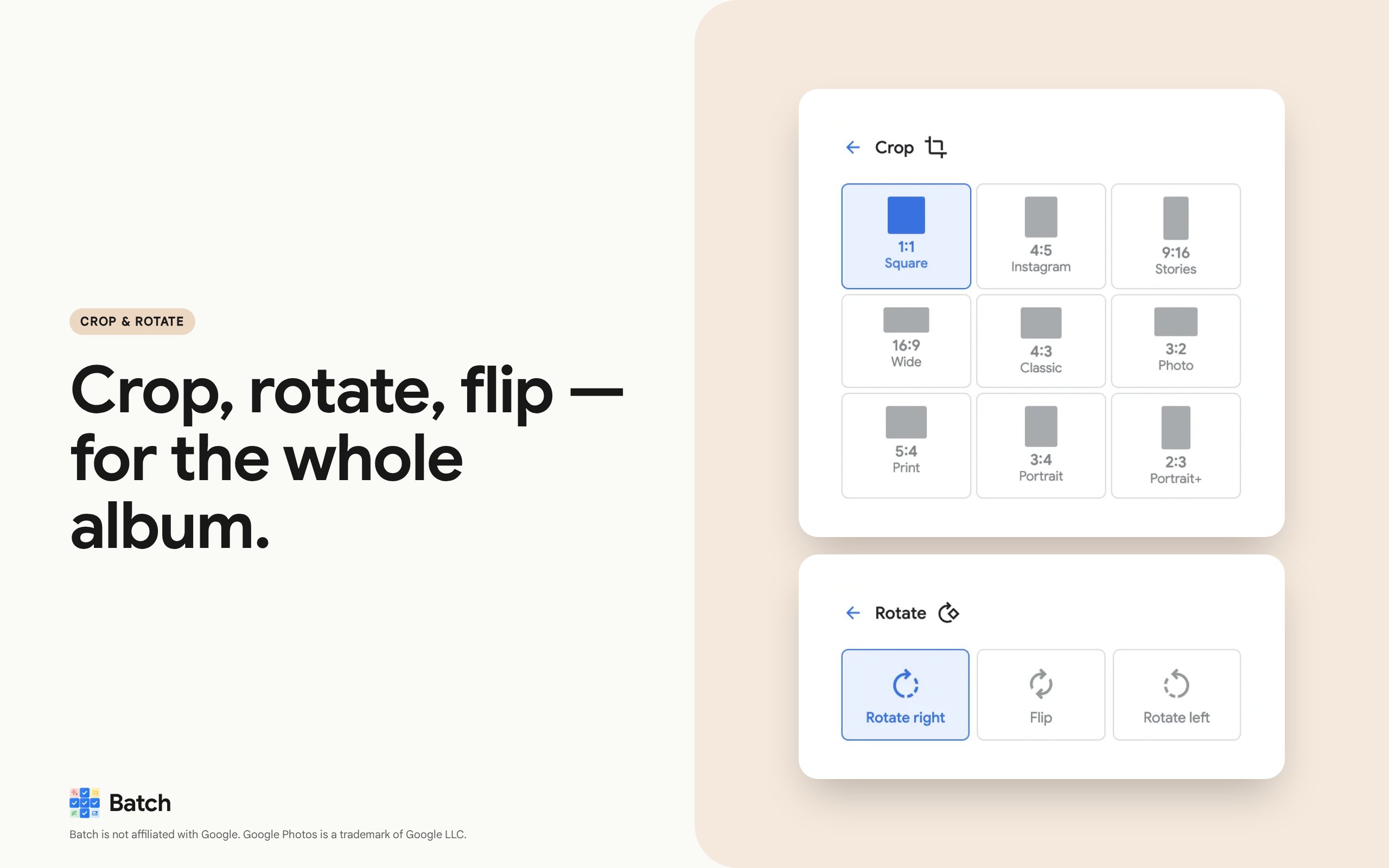 Batch for Google Photos gallery image