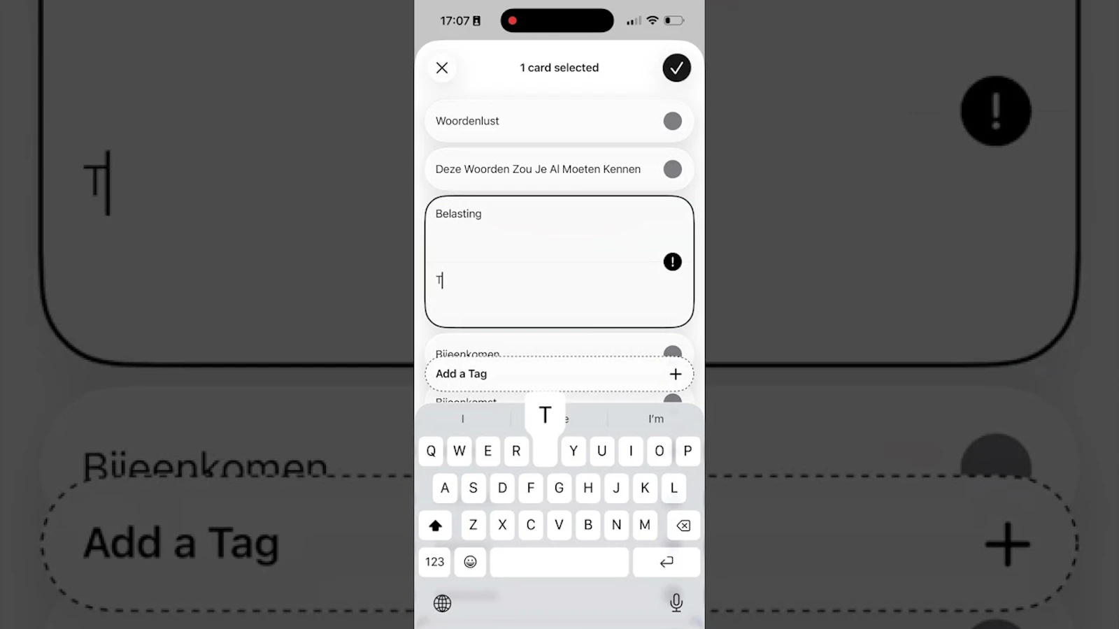Memory Tags screenshot 1 (video preview)