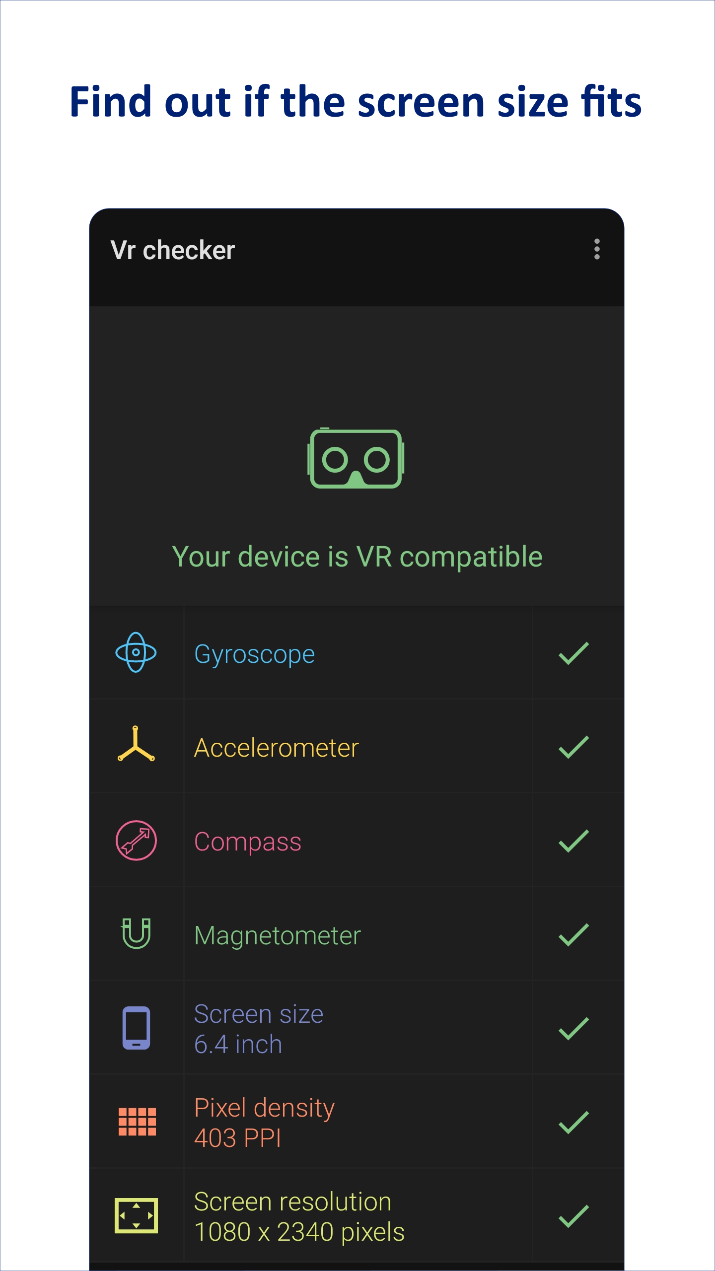 VR checker gallery image