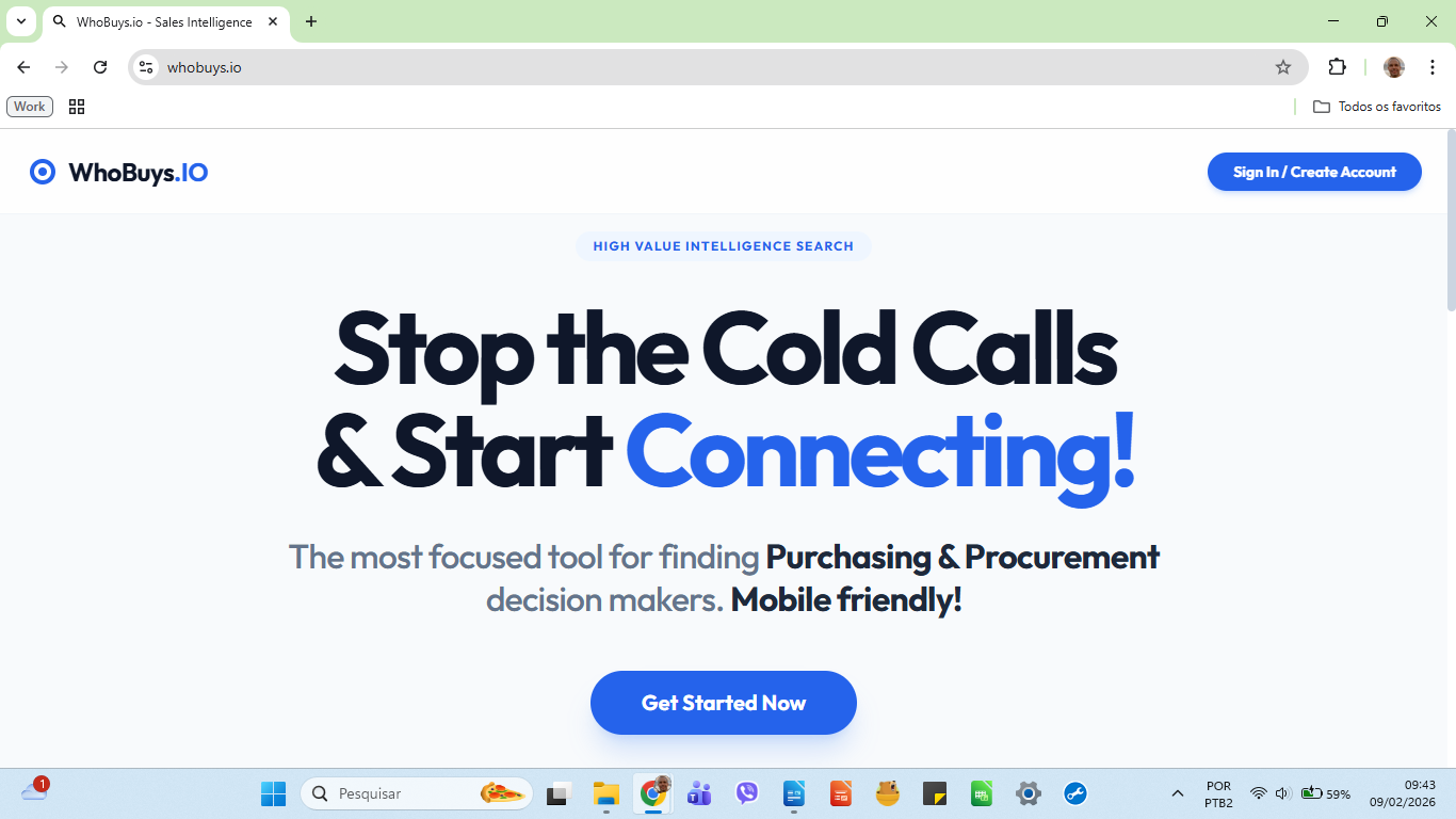 WhoBuys - Main product screenshot demonstrating key features and user interface
