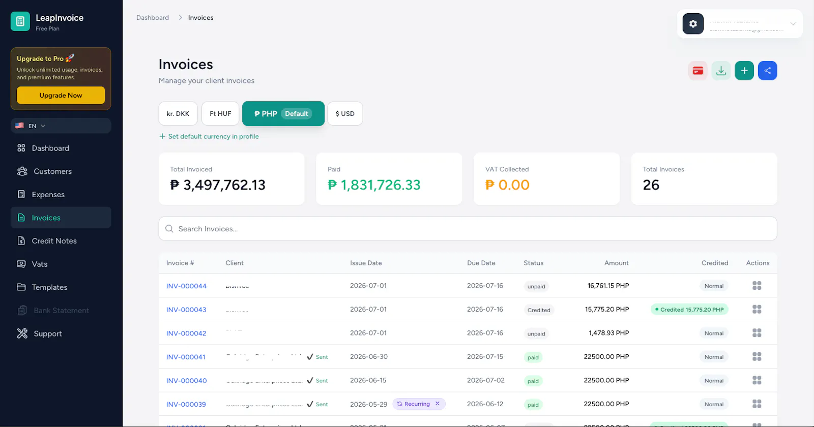 LeapInvoice — Invoicing as it should be screenshot 3