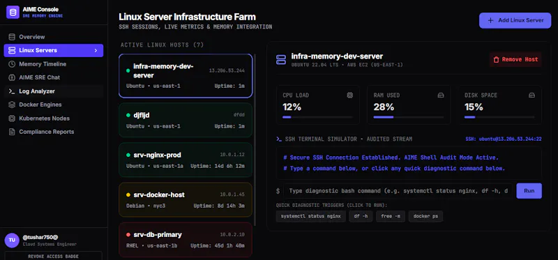 AI Infrastructure Memory screenshot 2