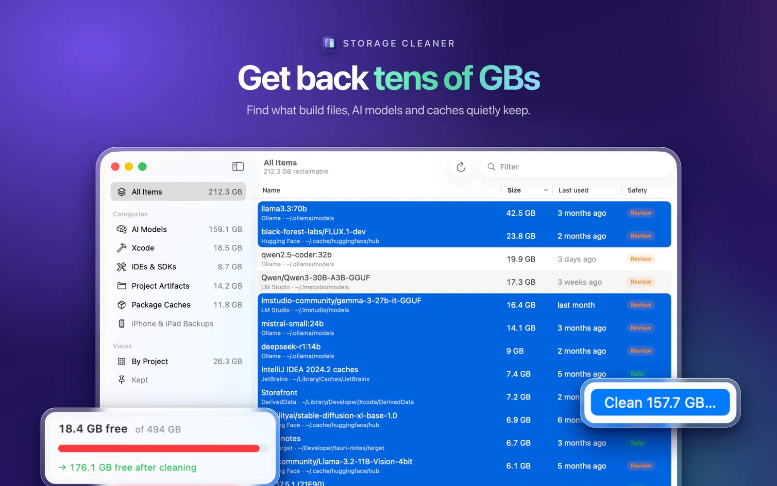 Storage Cleaner for Mac screenshot 2