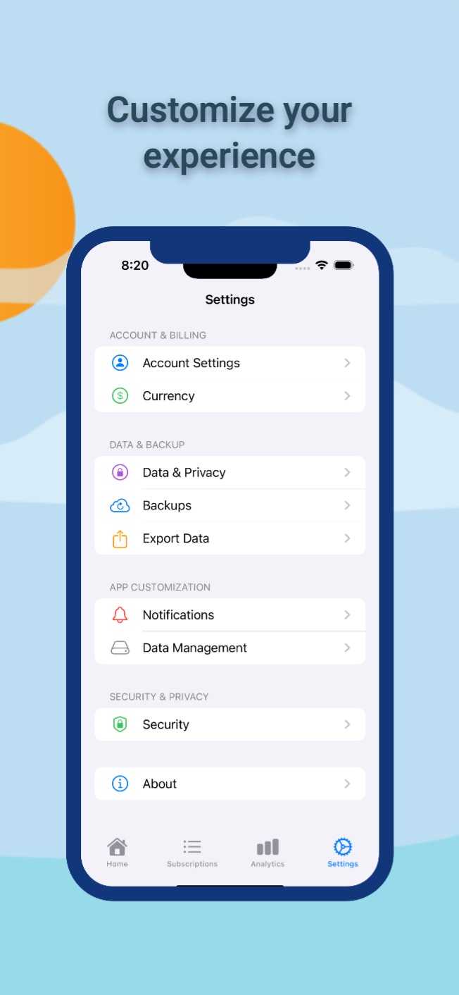 Unterse - Abonnements verfolgen, verwalten und speichern - IOS -App Medien 2