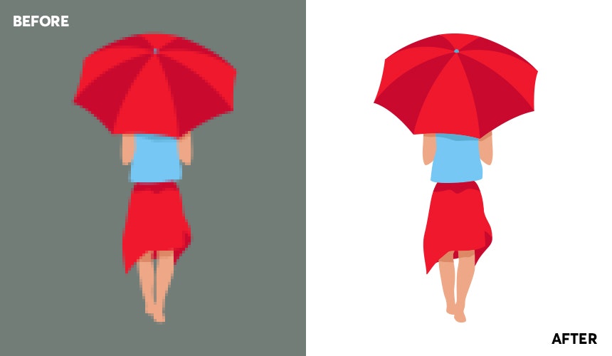 100% Hand-drawn vectorization gallery image