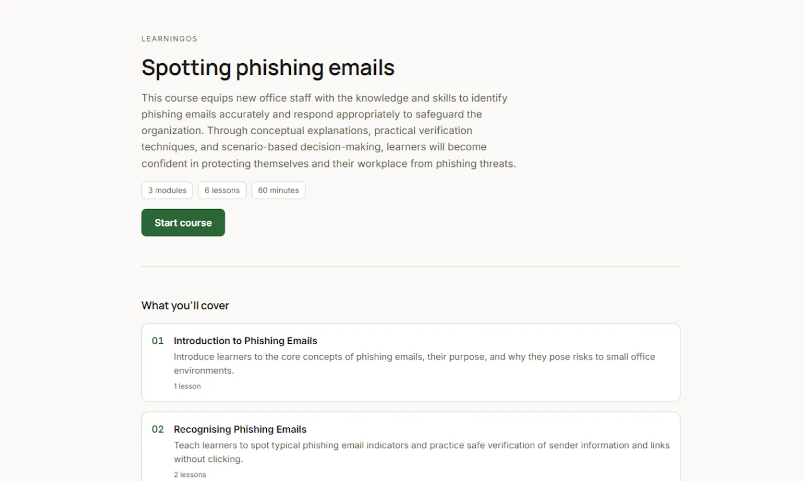 LearningOS screenshot 1