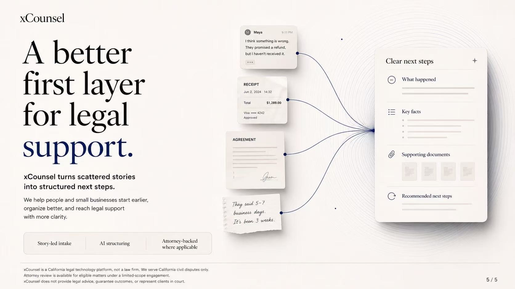 xCounsel — Lawyer-Ready Summary Builder gallery image