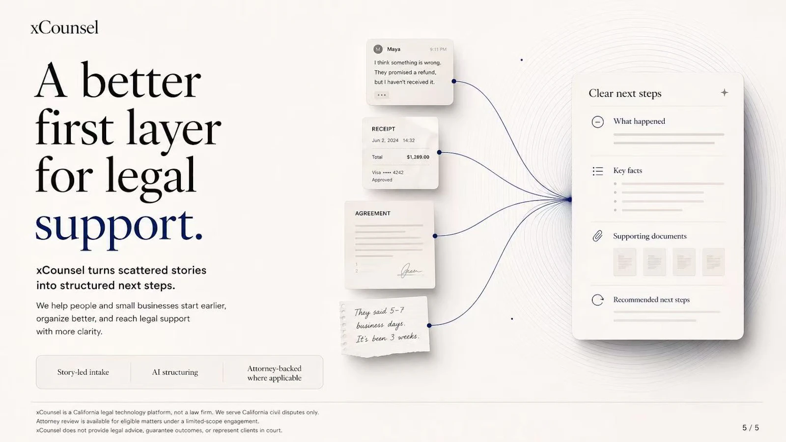 xCounsel — Lawyer-Ready Summary Builder screenshot 4