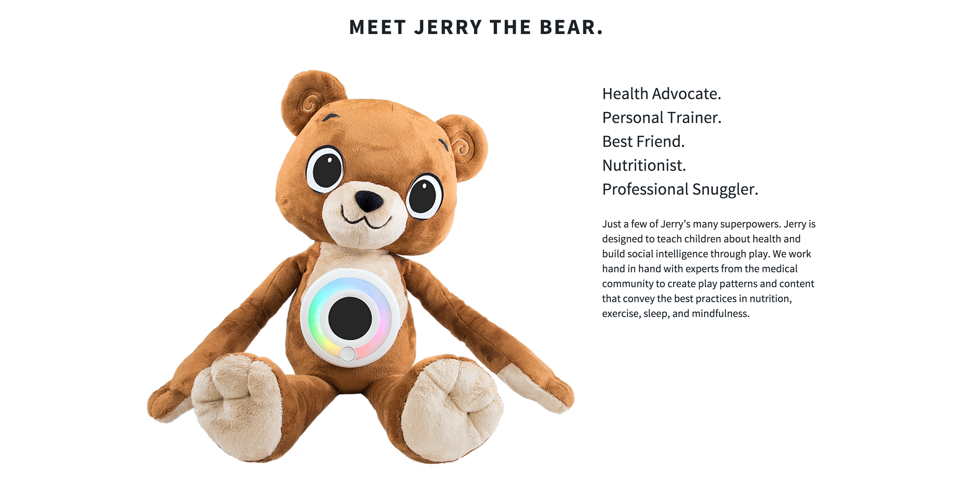 Jerry the Bear - One Bear. Many superpowers