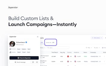 Superstar Influencer Marketing Platform gallery image