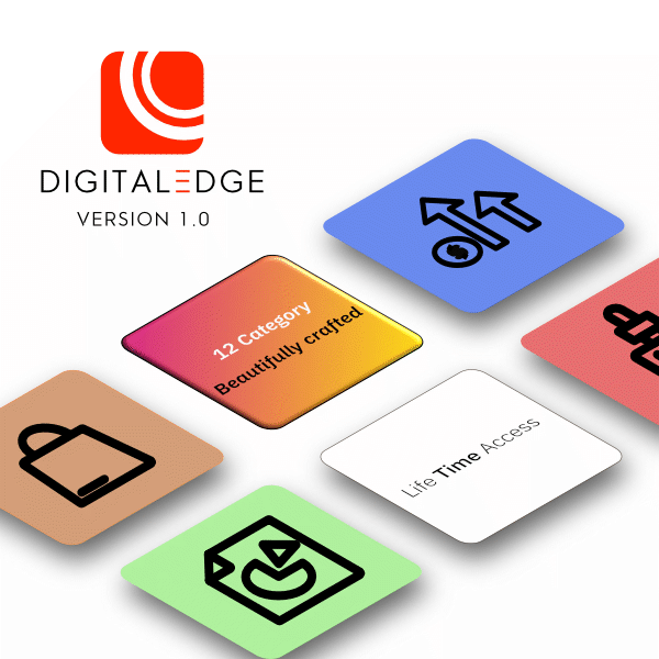 DigitalEdge-Line vektör simgeleri medya 1