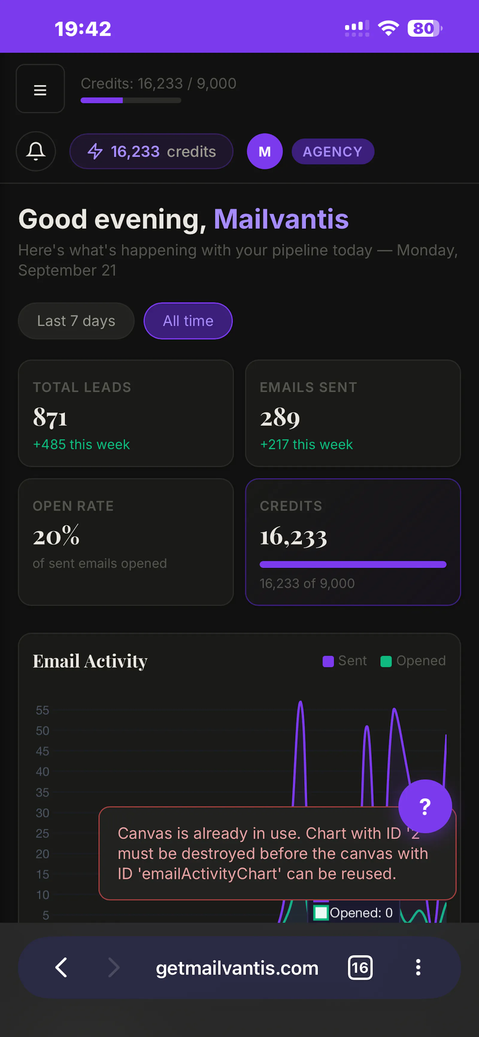Mailvantis screenshot 1