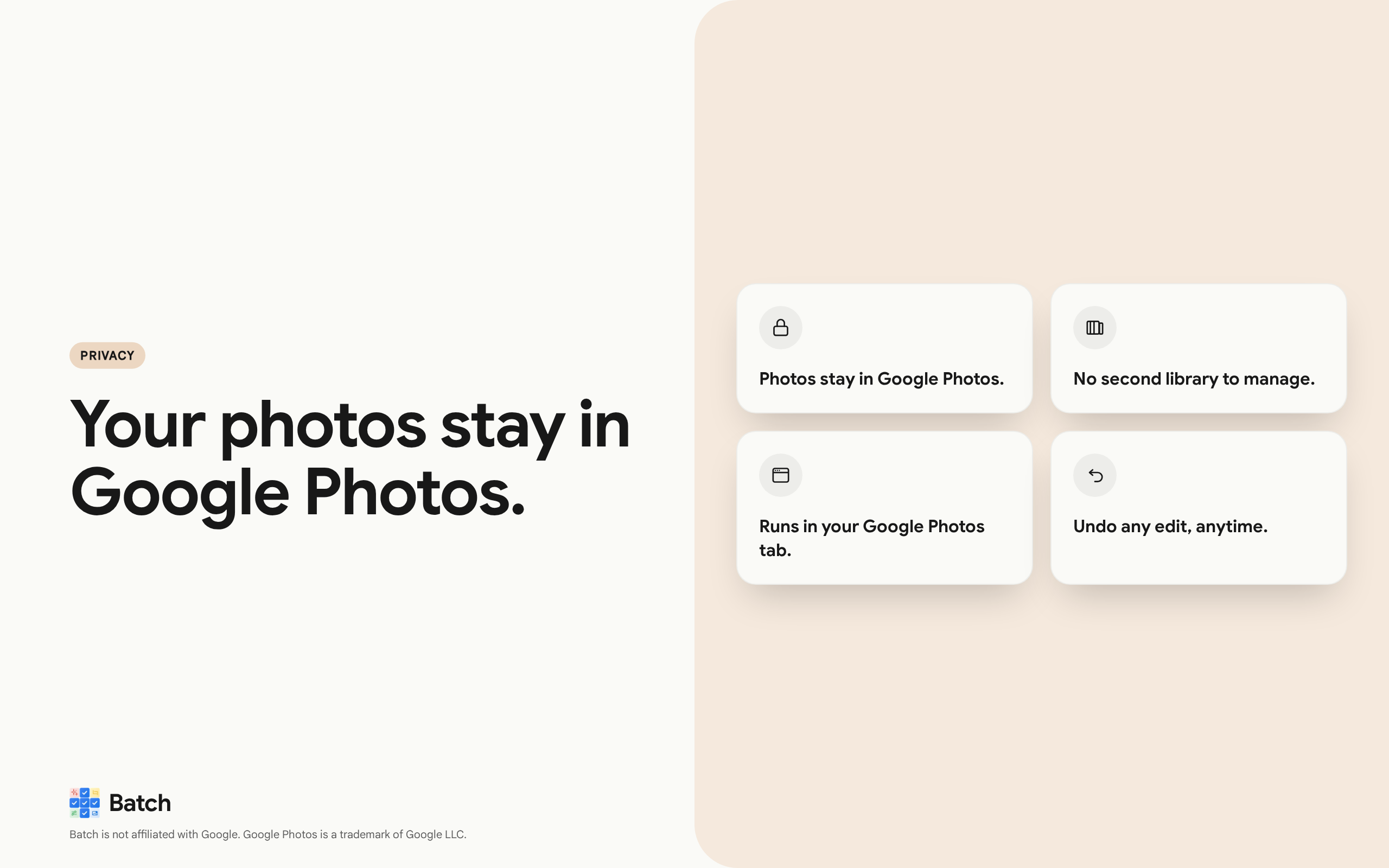 Batch for Google Photos gallery image