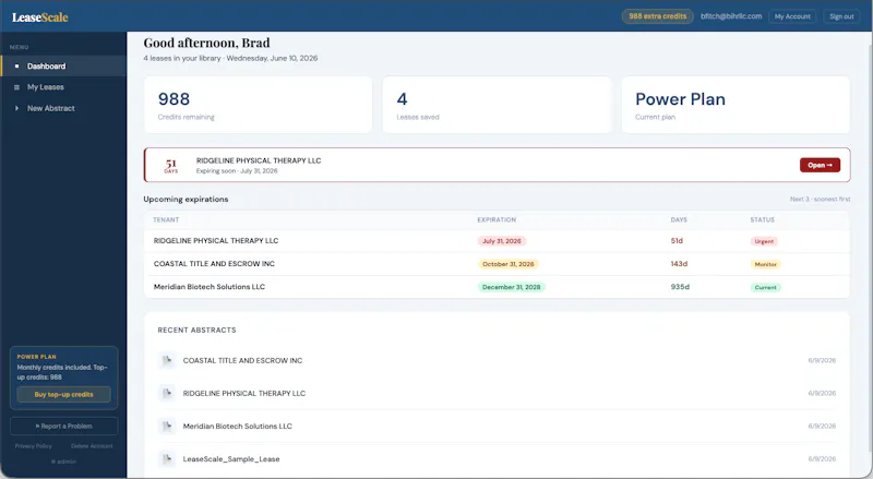 LeaseScale screenshot 2