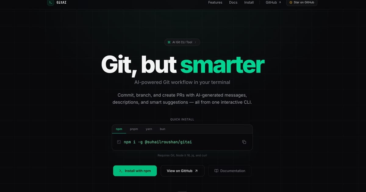 GitAI – AI-Powered Git CLI media 1