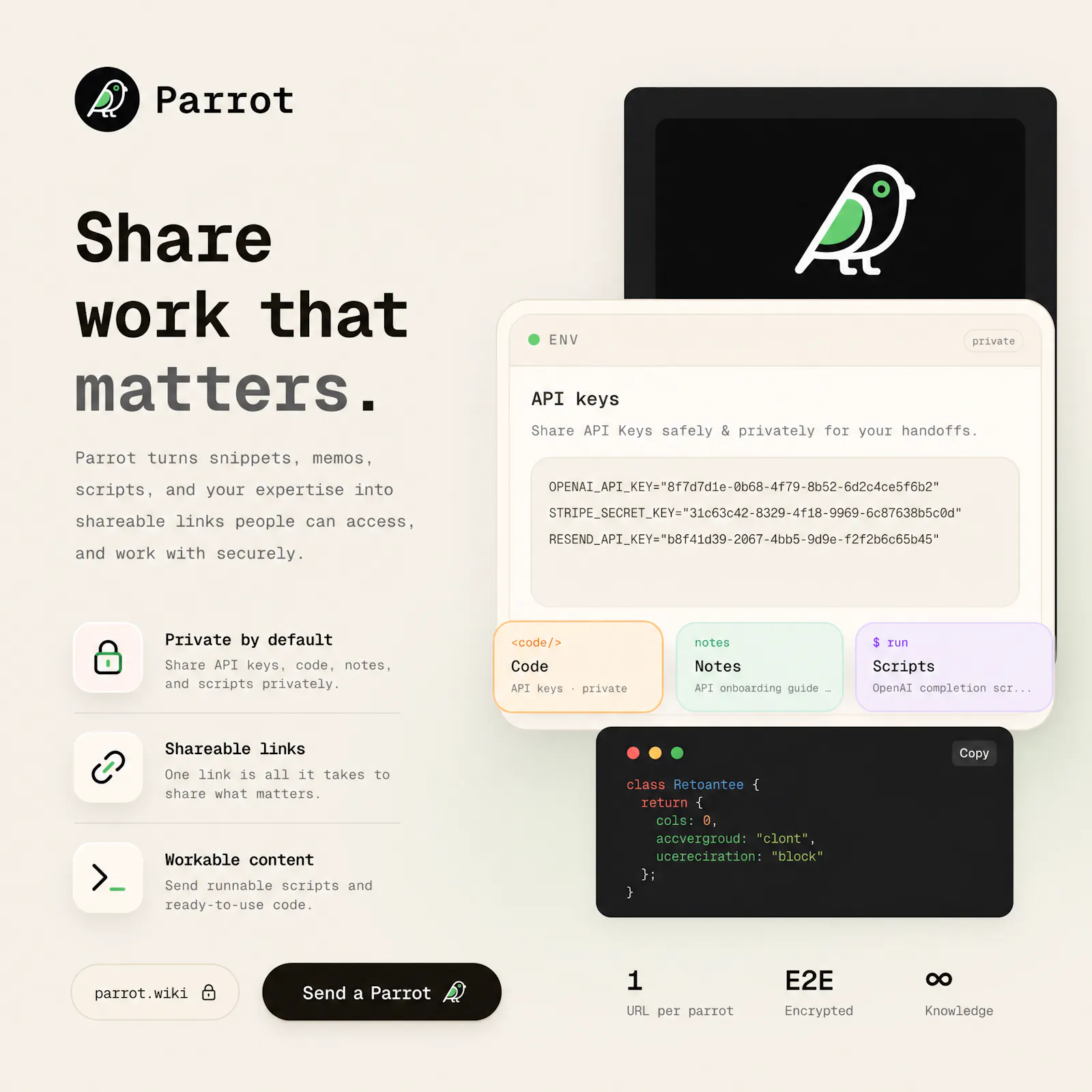 Parrot screenshot 2