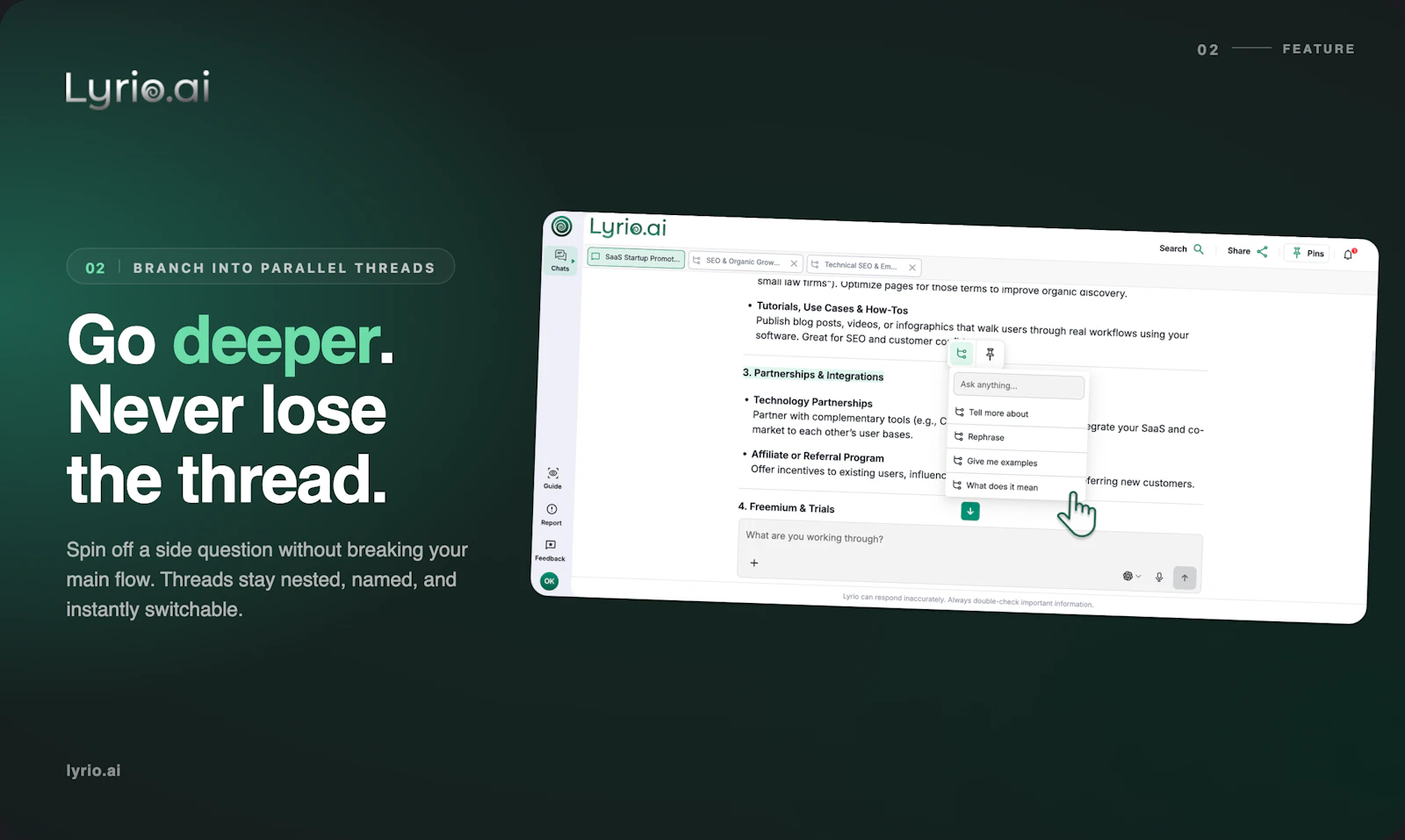 Lyrio AI Workspace screenshot 4