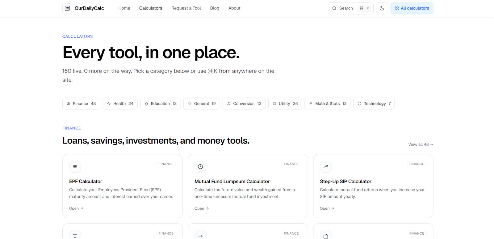 OurDailyCalc screenshot 2