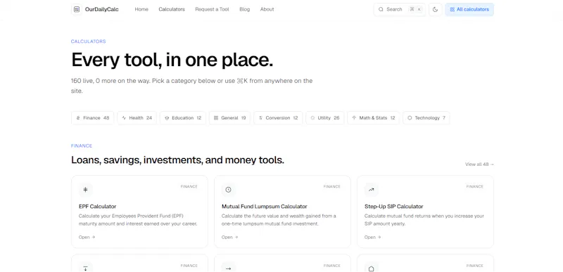 OurDailyCalc screenshot 2