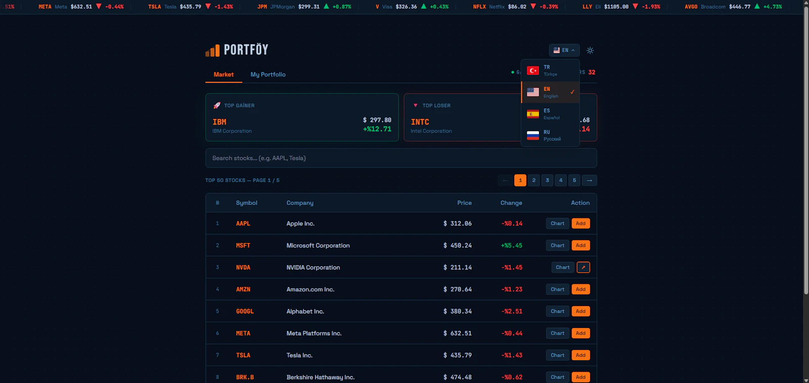 Portfolio Tracker screenshot 3