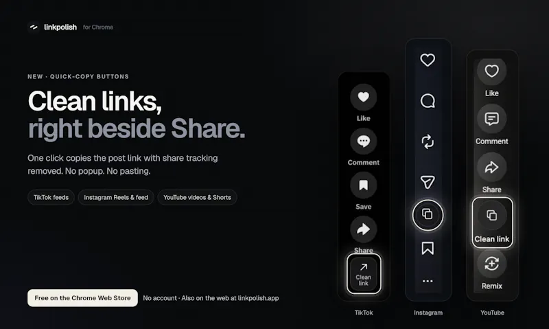 Linkpolish screenshot 1
