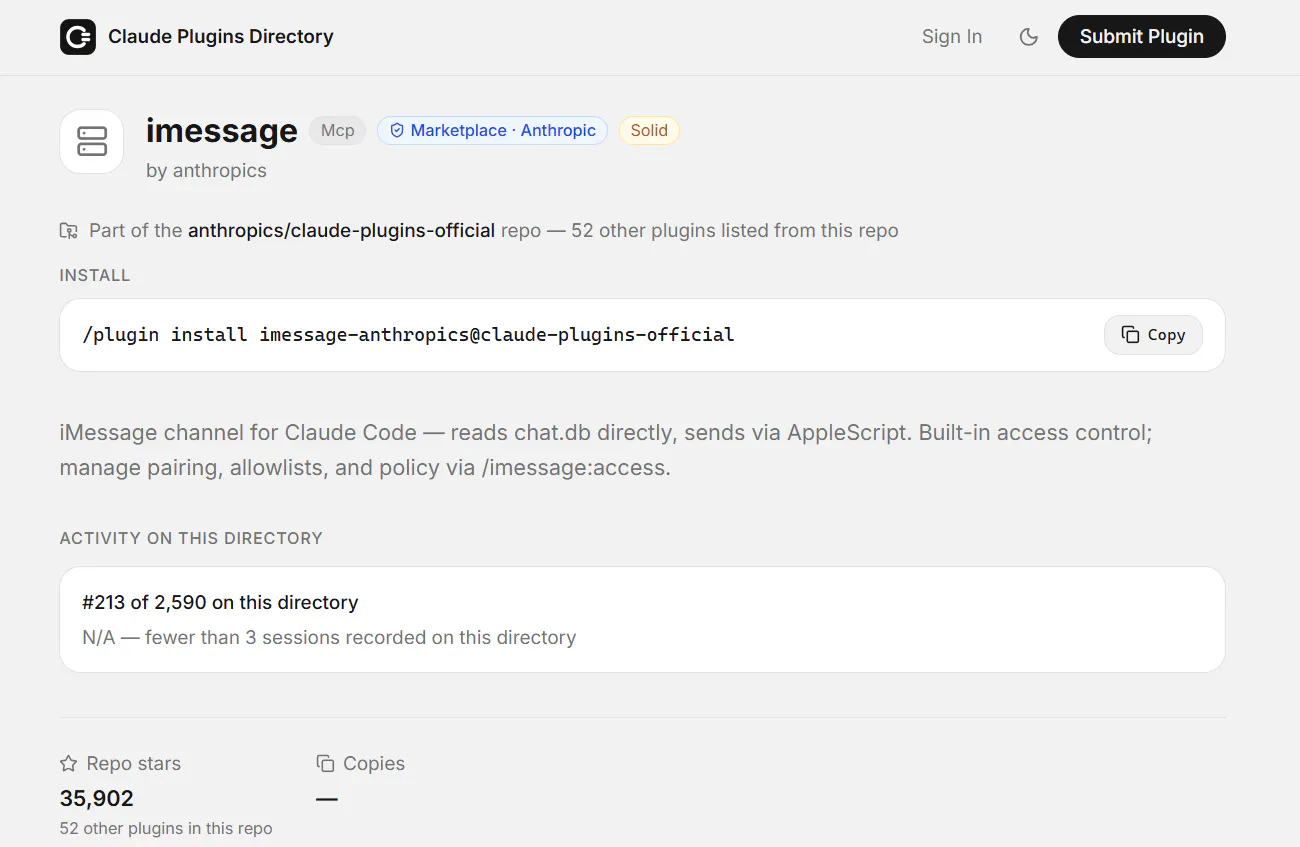 Claude Plugins Directory gallery image