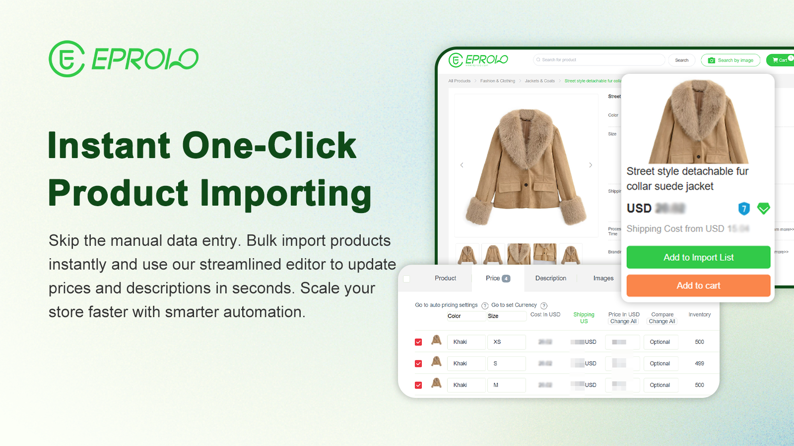 EPROLO - Screenshot 3 showing product features and functionality