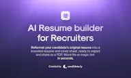 AI Resume Builder for Recruiters