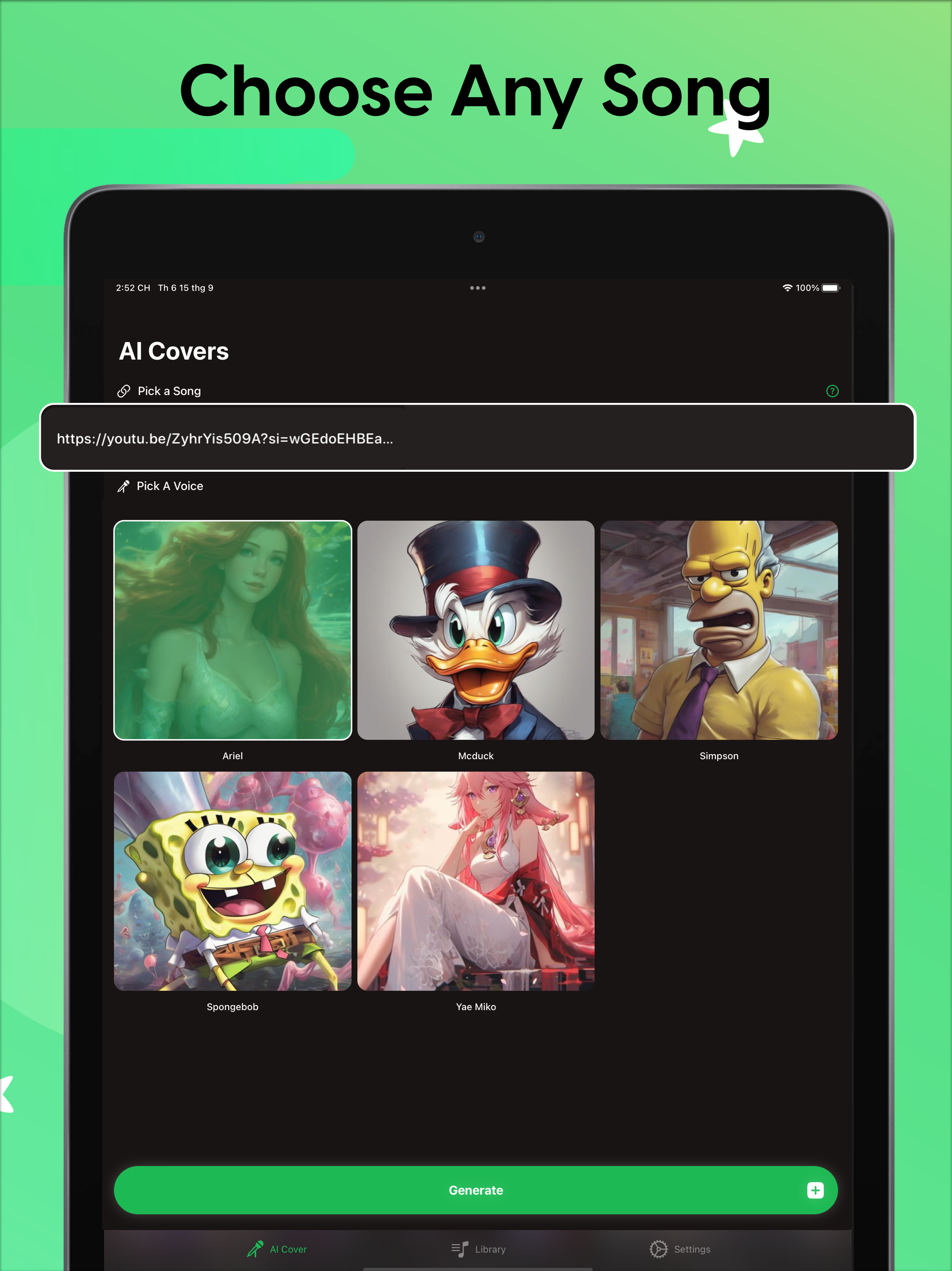 AI Cover Songs Music Generator - Cambia la voce nelle canzoni e crea le copertine delle tue canzoni AI media 3