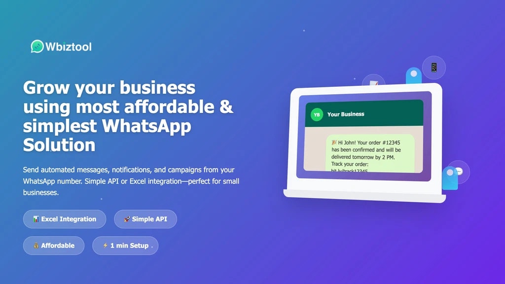 wbiztool - วิธีที่ง่ายที่สุดและราคาไม่แพงที่สุดในการสร้างข้อความ WhatsApp โดยอัตโนมัติ media 2