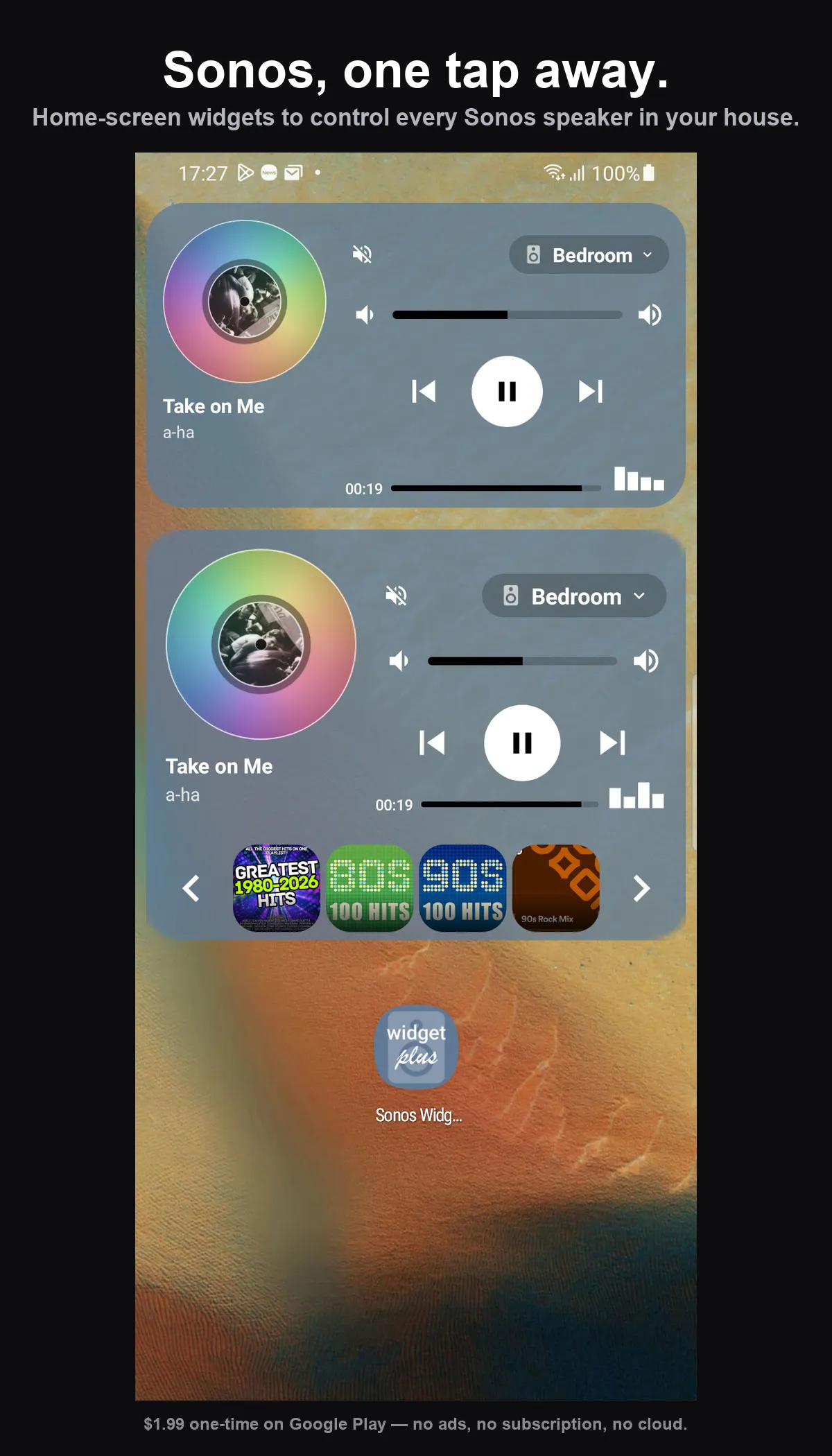 Sonos Widget Plus gallery image