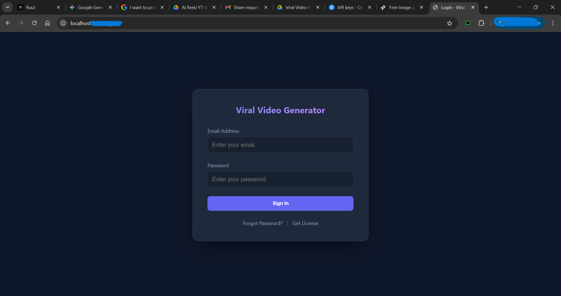 AI Engine for Viral Shorts/Reels - Main product screenshot demonstrating key features and user interface
