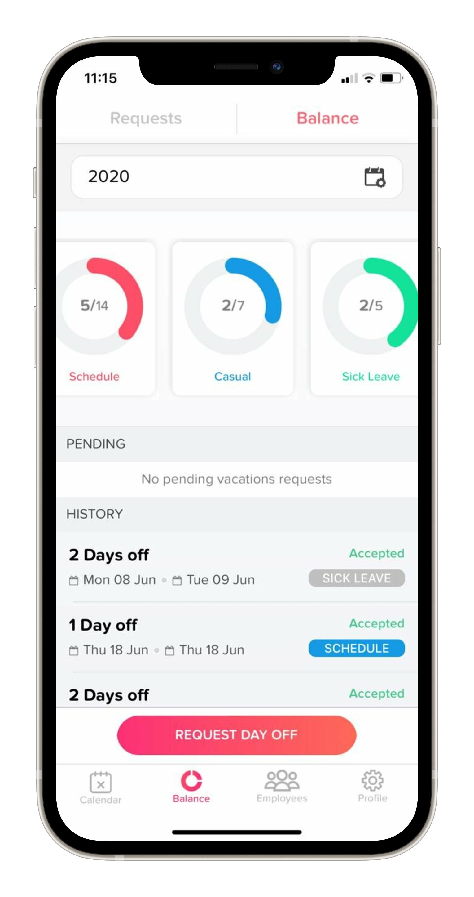Day Off Leave Tracker gallery image