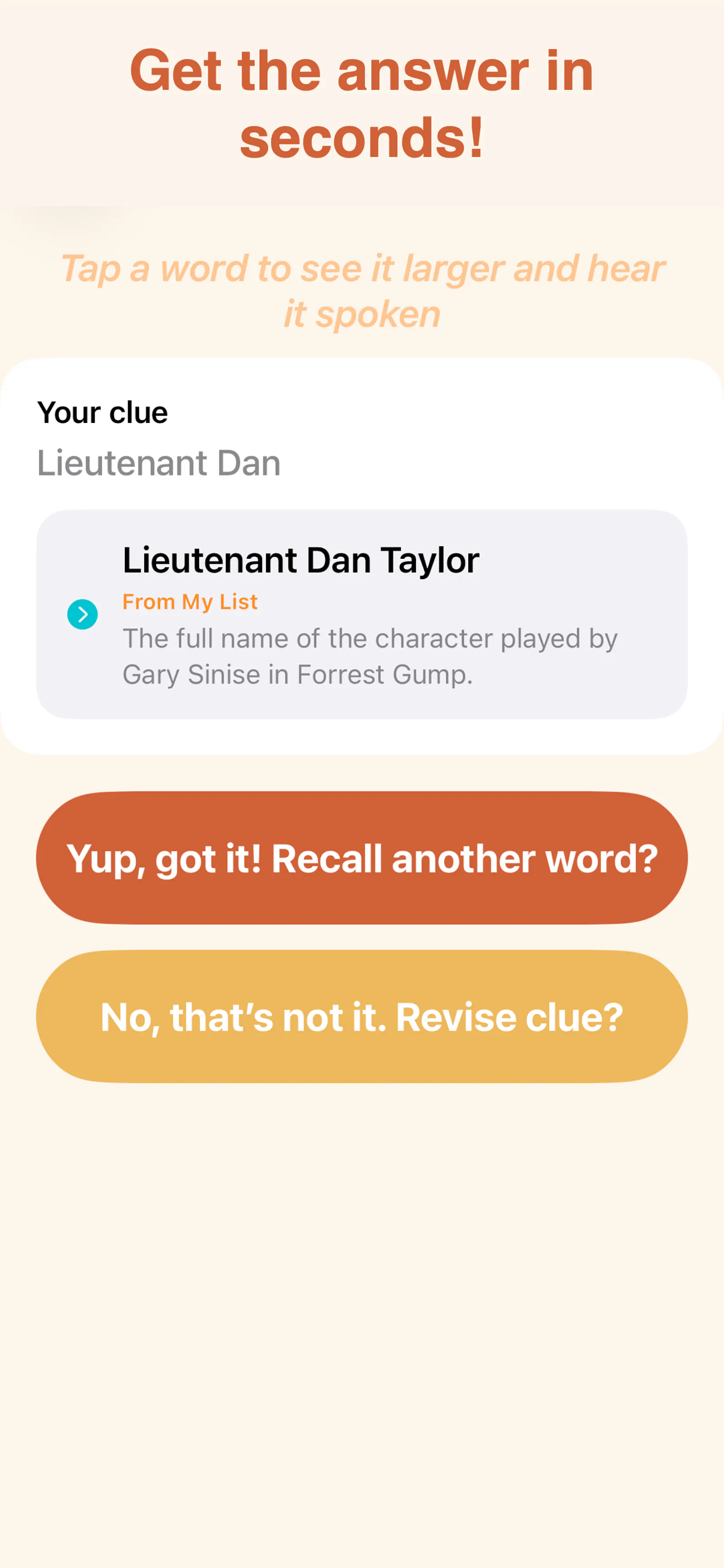 Recall A Word: Recall Anything screenshot 4