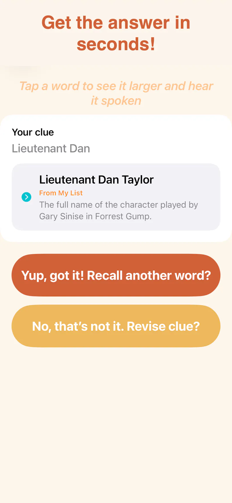 Recall A Word: Recall Anything screenshot 4