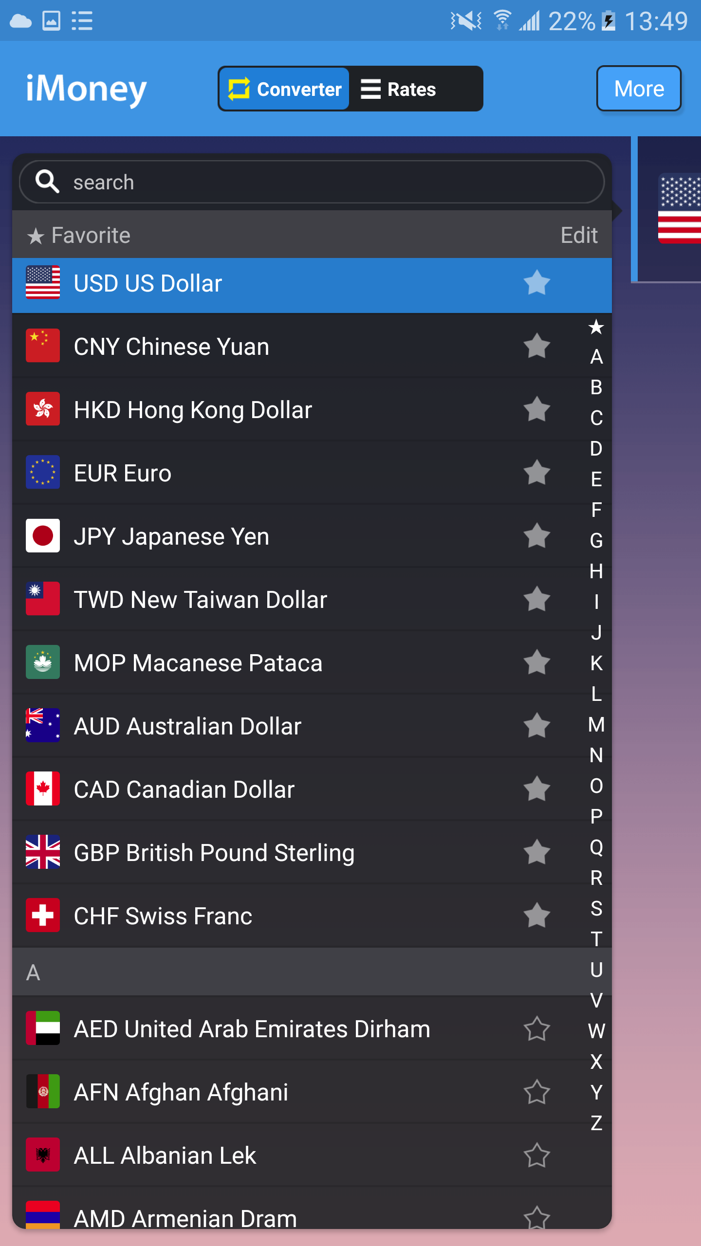 iMoney - Currency Converter for Android gallery image