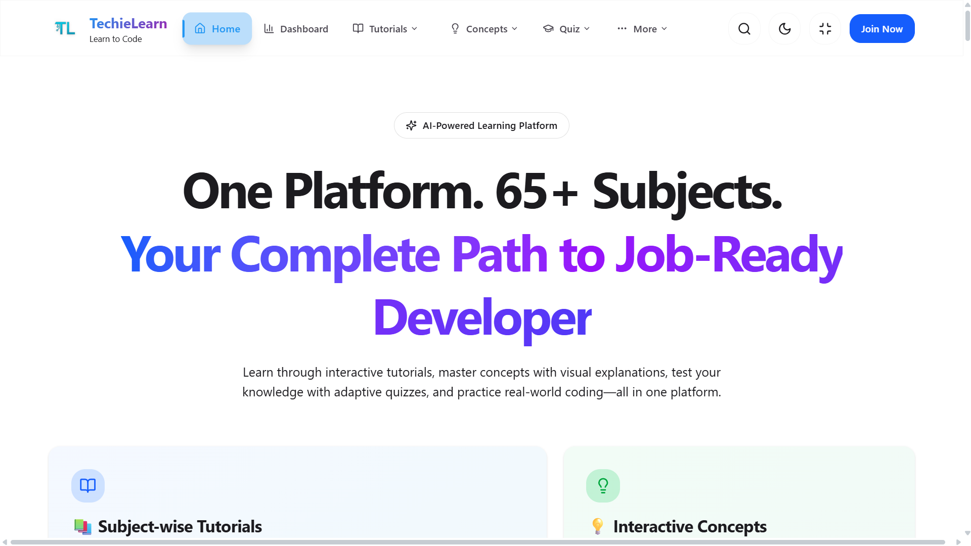 TechieLearn — AI Learning Platform